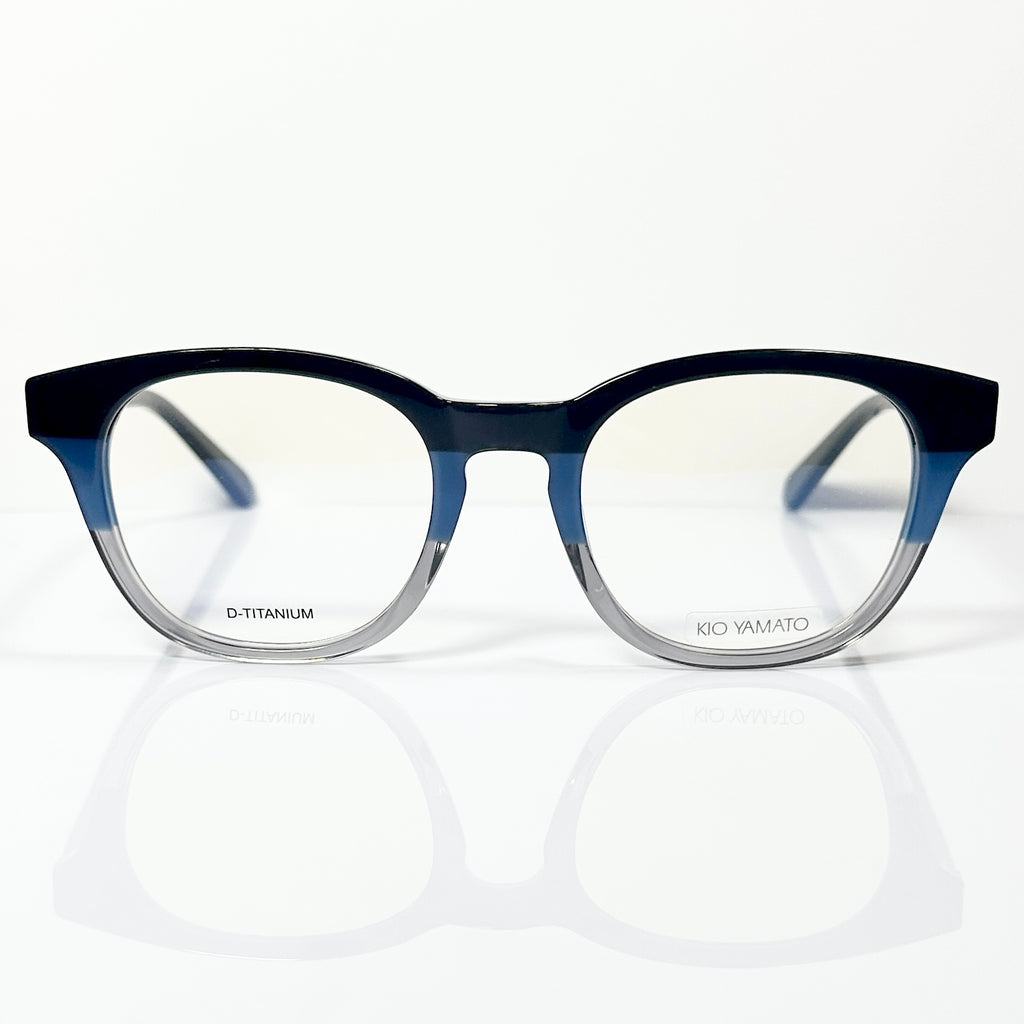 KIO YAMATO KP-194U col.02 Eyeglasses Frames in Blue - Authentic New