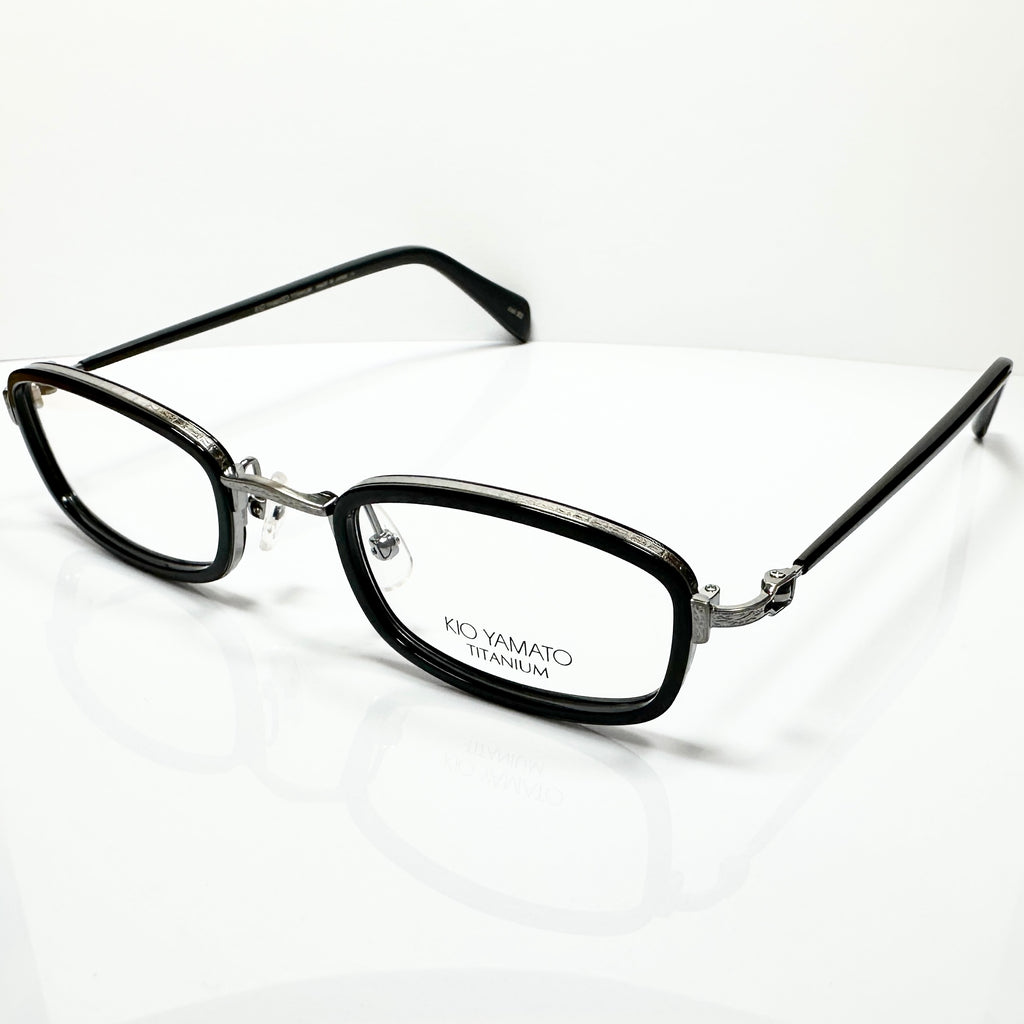 KIO YAMATO KT-395 U col.92 Men's Eyeglasses Frames in Black - Authentic New
