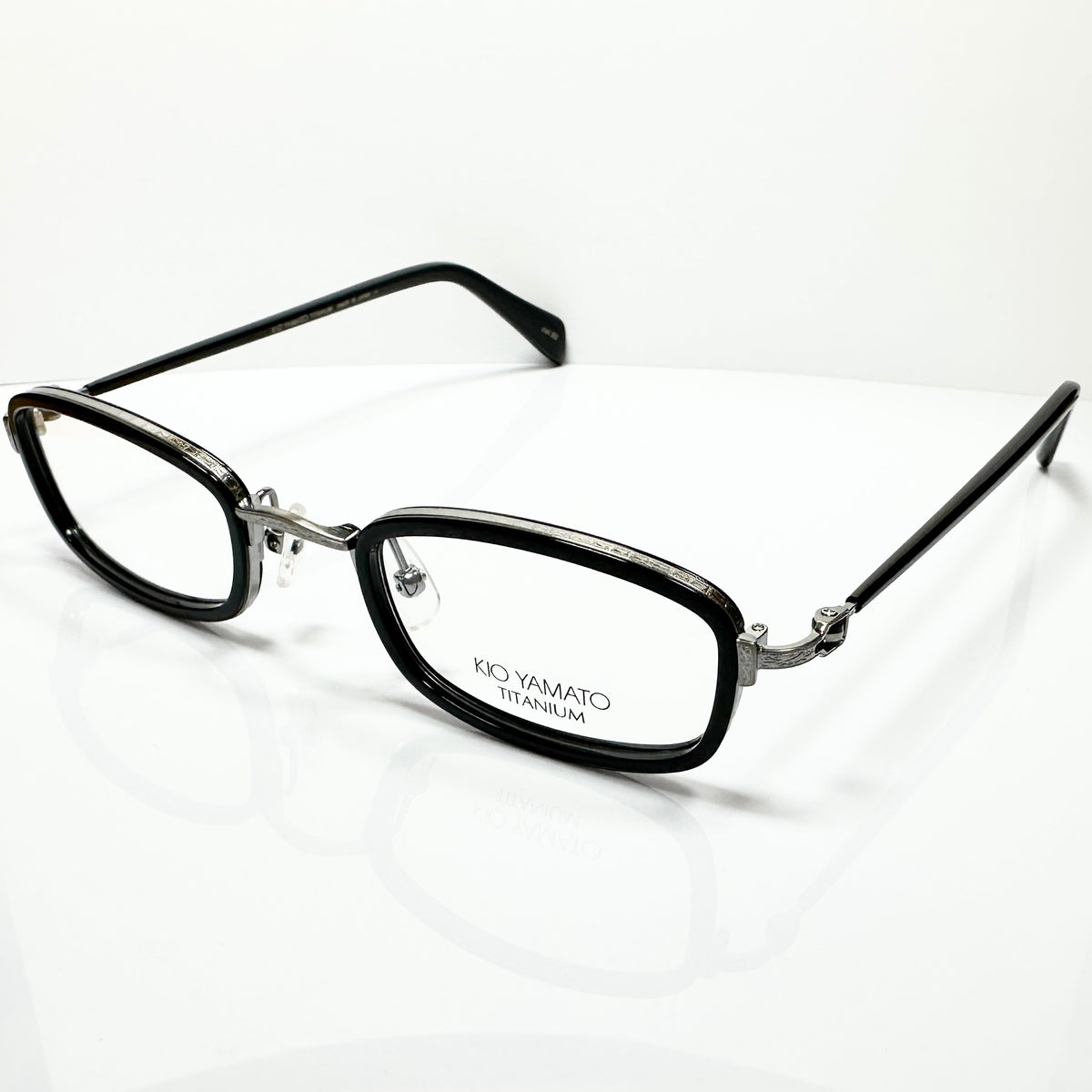 KIO YAMATO KT-395 U col.92 Men's Eyeglasses Frames in Black - Authentic New