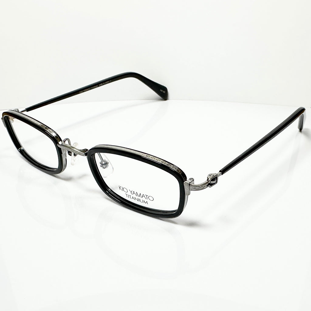 KIO YAMATO KT-395 U col.92 Men's Eyeglasses Frames in Black - Authentic New