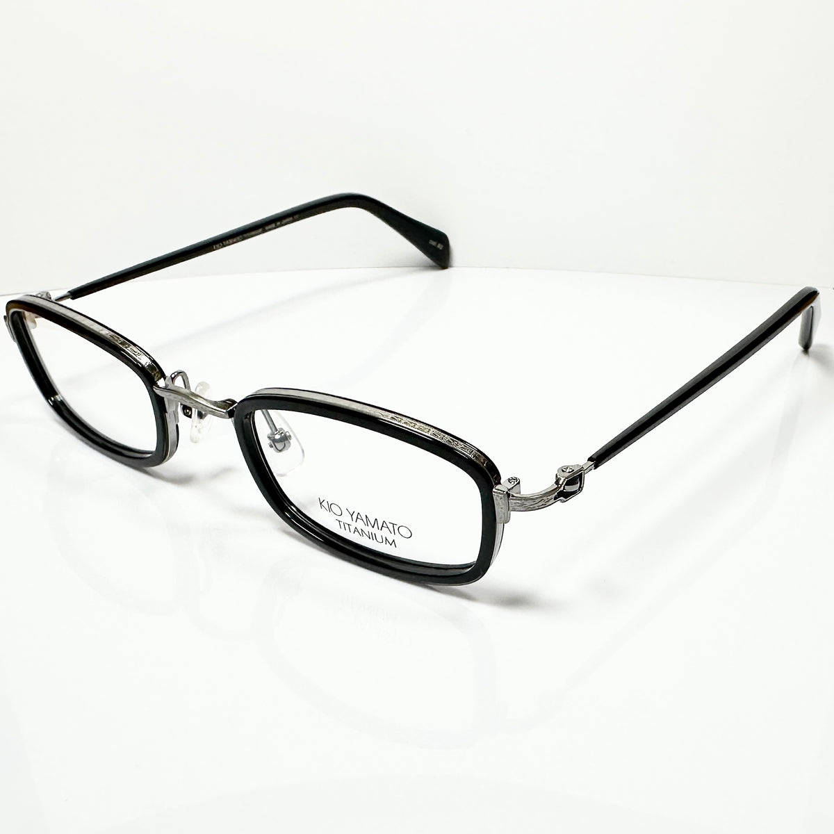 KIO YAMATO KT-395 U col.92 Men's Eyeglasses Frames in Black - Authentic New
