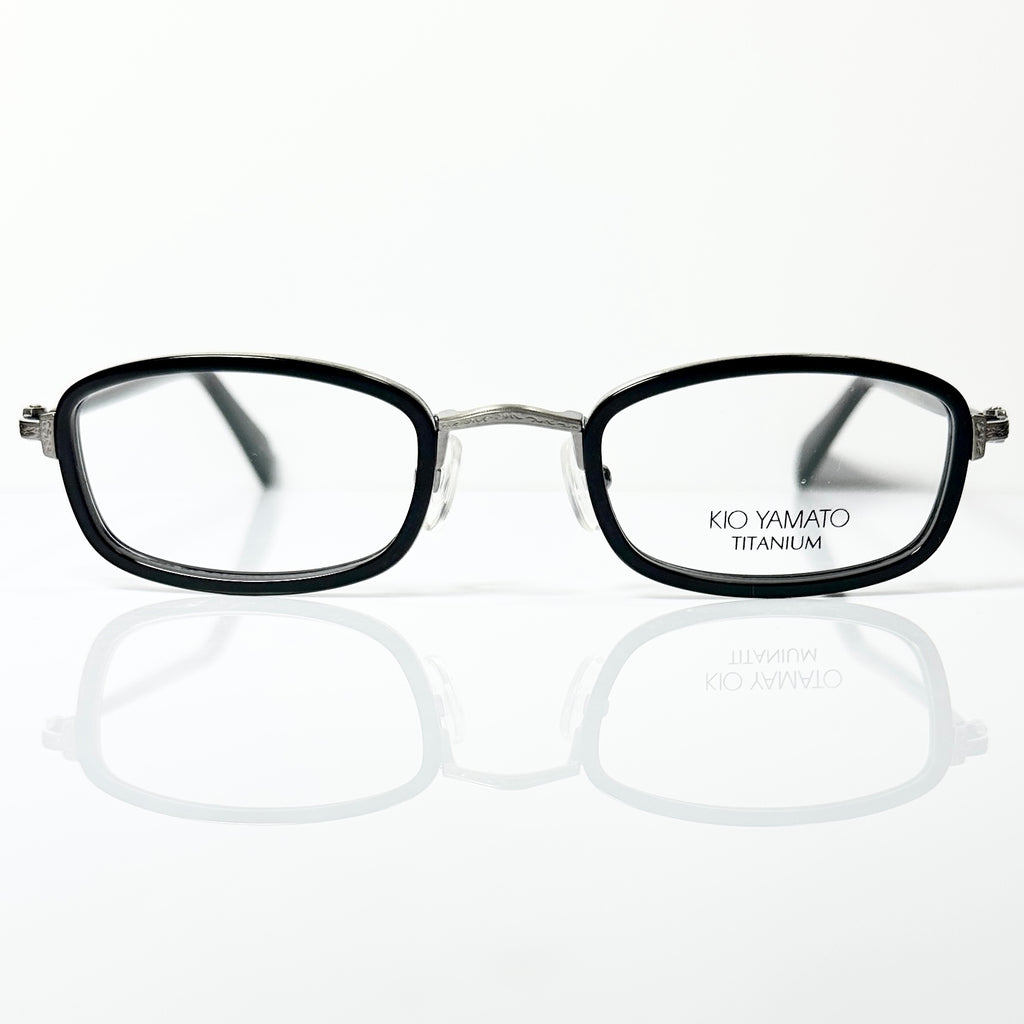 KIO YAMATO KT-395 U col.92 Men's Eyeglasses Frames in Black - Authentic New