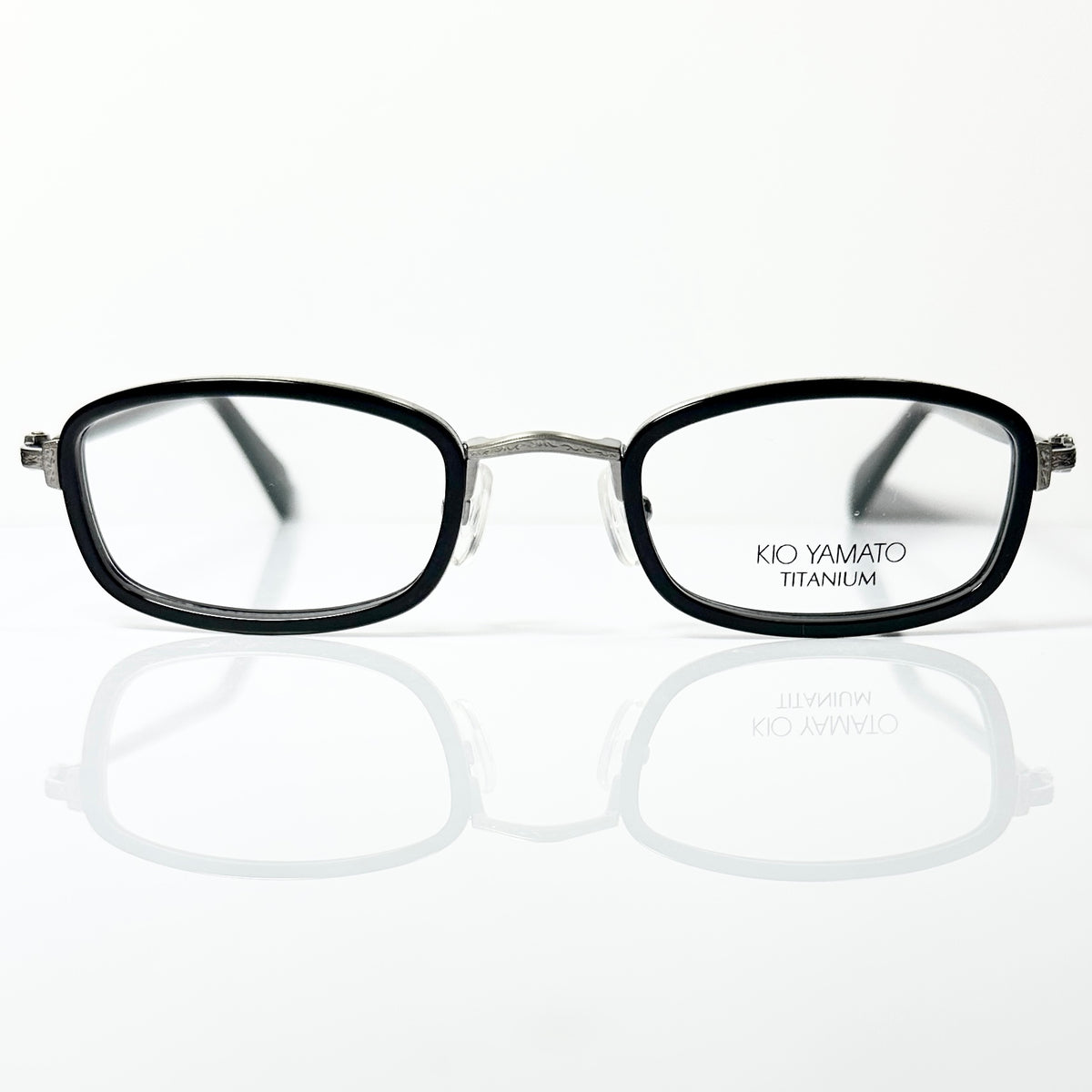 KIO YAMATO KT-395 U col.92 Men's Eyeglasses Frames in Black - Authentic New