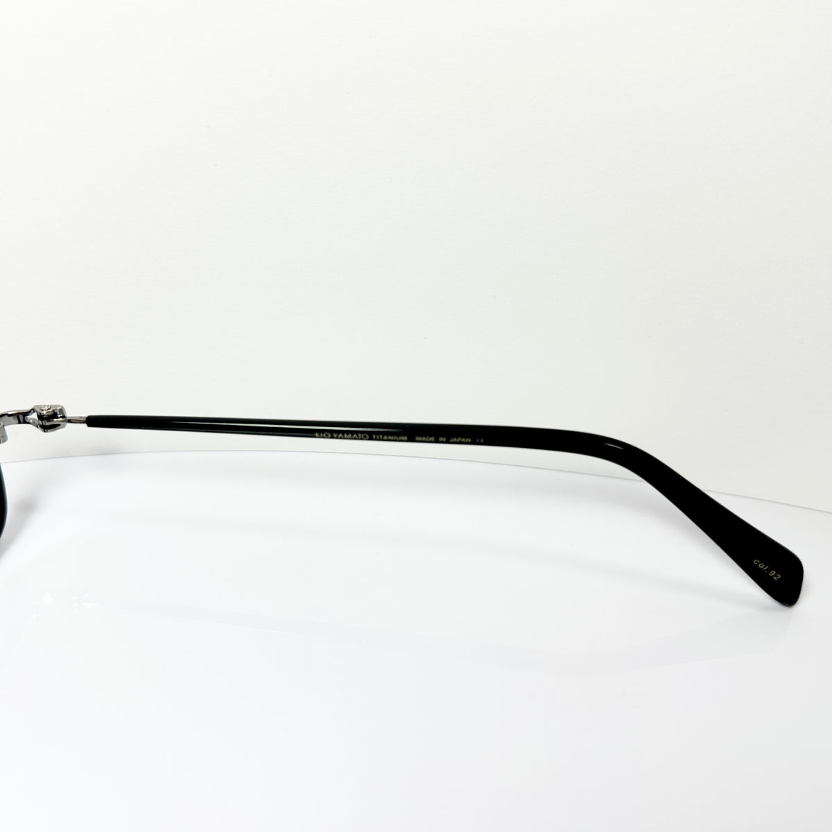 KIO YAMATO KT-395 U col.92 Men's Eyeglasses Frames in Black - Authentic New