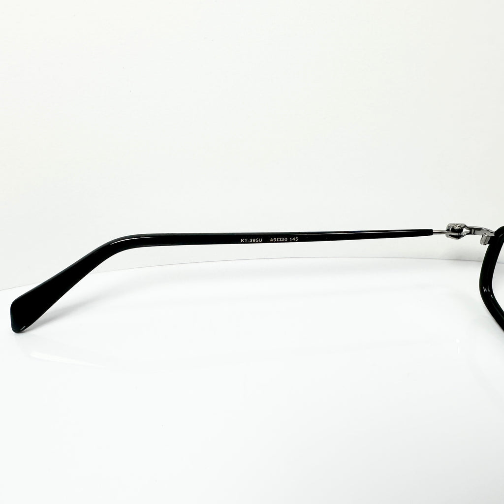 KIO YAMATO KT-395 U col.92 Men's Eyeglasses Frames in Black - Authentic New