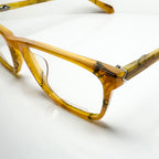 KIO YAMATO KP-196U col 05 Men's Eyeglasses Frames in Camel - Authentic New