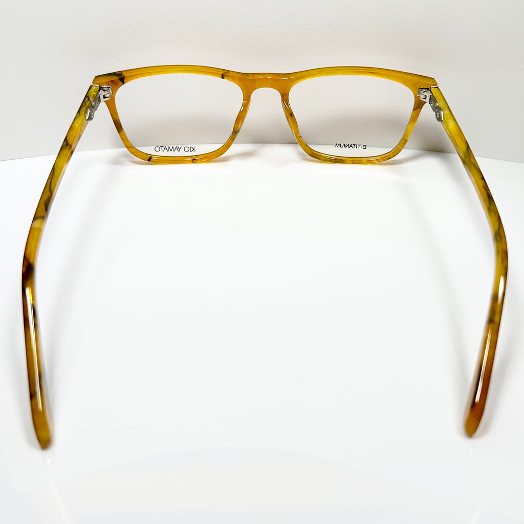 KIO YAMATO KP-196U col 05 Men's Eyeglasses Frames in Camel - Authentic New