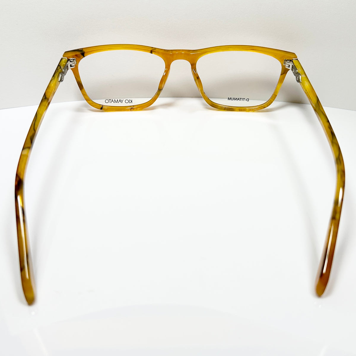 KIO YAMATO KP-196U col 05 Men's Eyeglasses Frames in Camel - Authentic New