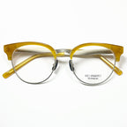 KIO YAMATO KT-453U col 04 Eyeglasses Frames in Yellow/Silver  Authentic New
