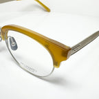 KIO YAMATO KT-453U col 04 Eyeglasses Frames in Yellow/Silver  Authentic New