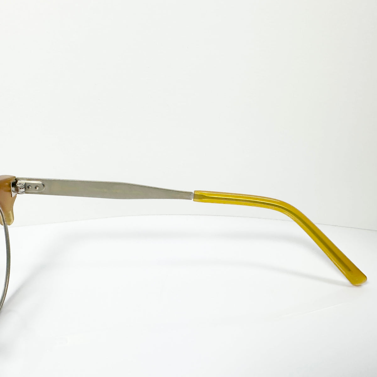 KIO YAMATO KT-453U col 04 Eyeglasses Frames in Yellow/Silver  Authentic New