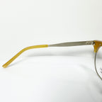 KIO YAMATO KT-453U col 04 Eyeglasses Frames in Yellow/Silver  Authentic New