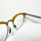 KIO YAMATO KT-453U col 04 Eyeglasses Frames in Yellow/Silver  Authentic New