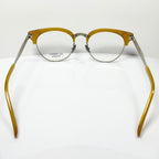 KIO YAMATO KT-453U col 04 Eyeglasses Frames in Yellow/Silver  Authentic New