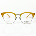 KIO YAMATO KT-453U col 04 Eyeglasses Frames in Yellow/Silver  Authentic New