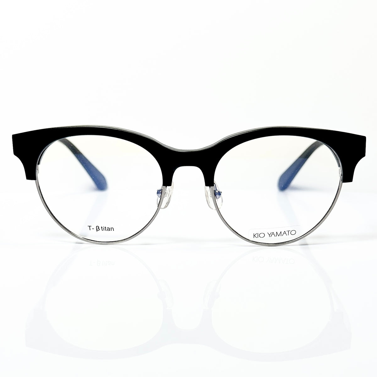 KIO YAMATO KP-199U col.02 Eyeglasses Frames in Black -  Authentic New