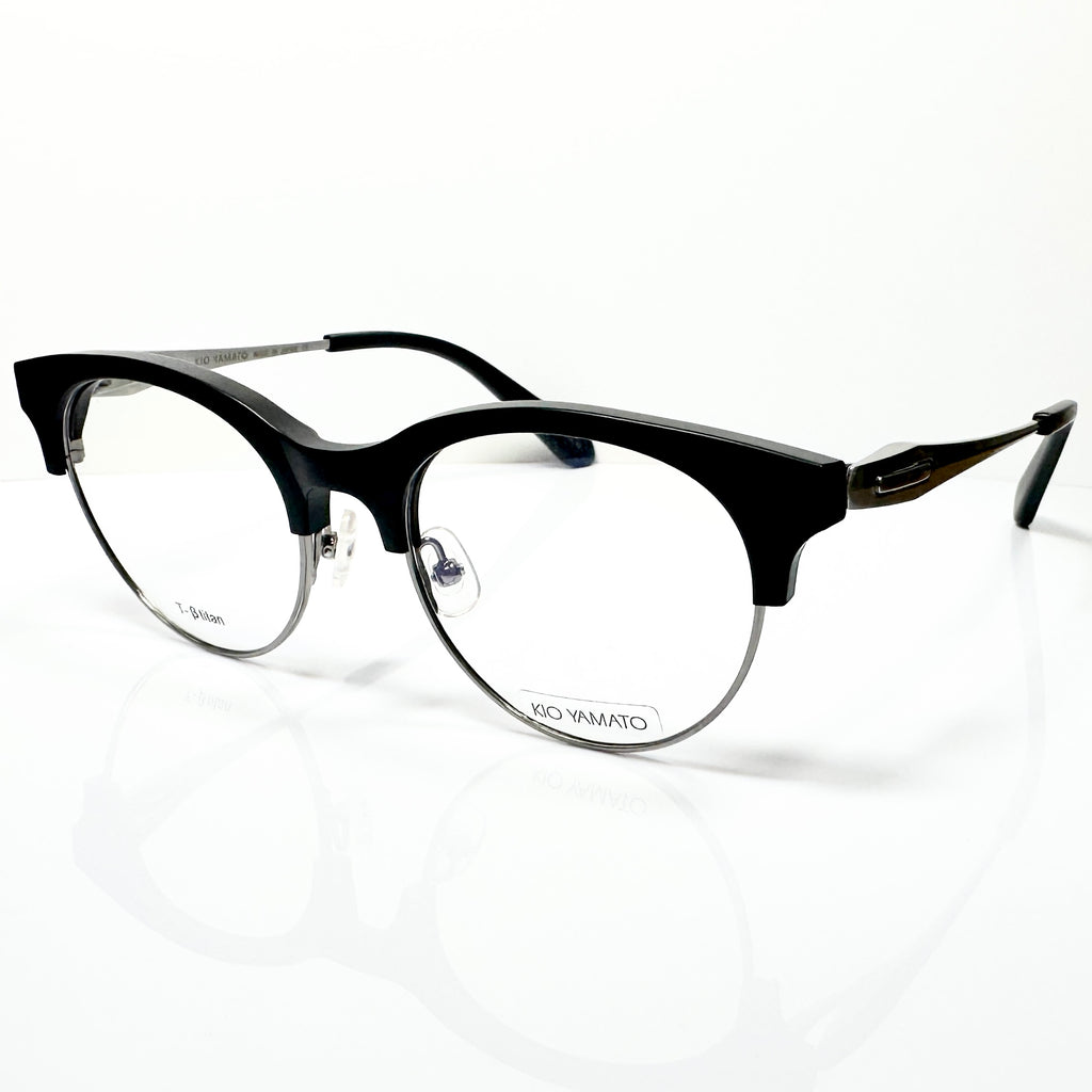 KIO YAMATO KP-199U col.02 Eyeglasses Frames in Black -  Authentic New
