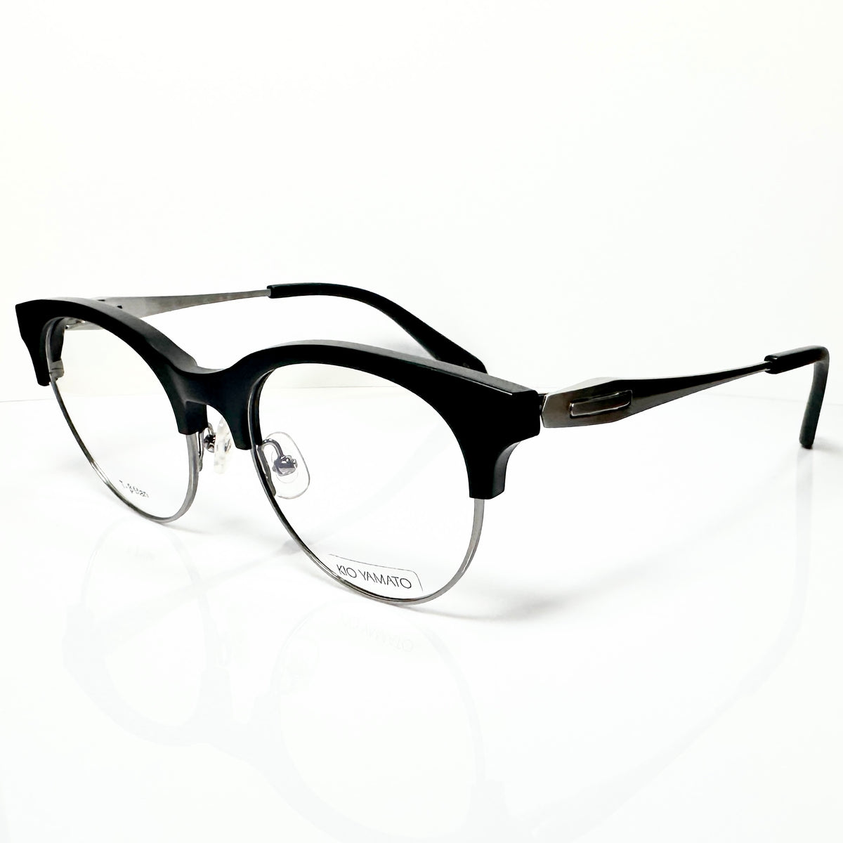 KIO YAMATO KP-199U col.02 Eyeglasses Frames in Black -  Authentic New