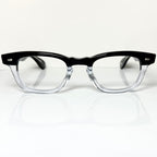 Garrett Leight LO-B PGY Men's Eyeglasses Frames in Clear Black - Authentic New