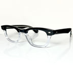 Garrett Leight LO-B PGY Men's Eyeglasses Frames in Clear Black - Authentic New