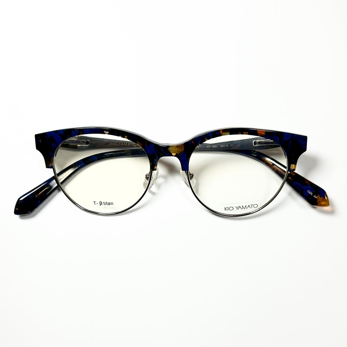 KIO YAMATO KP-199U col.06 Eyeglasses Frames in Multicolor -  Authentic New
