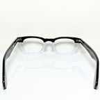 Garrett Leight LO-B PGY Men's Eyeglasses Frames in Clear Black - Authentic New