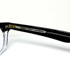 Garrett Leight LO-B PGY Men's Eyeglasses Frames in Clear Black - Authentic New