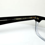 Garrett Leight LO-B PGY Men's Eyeglasses Frames in Clear Black - Authentic New
