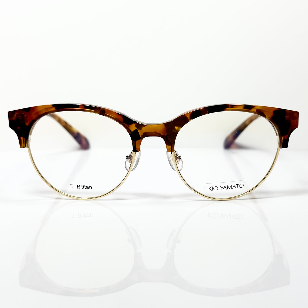 KIO YAMATO KP-199U col.03 Eyeglasses Frames in Tortoise/Gold  Authentic New