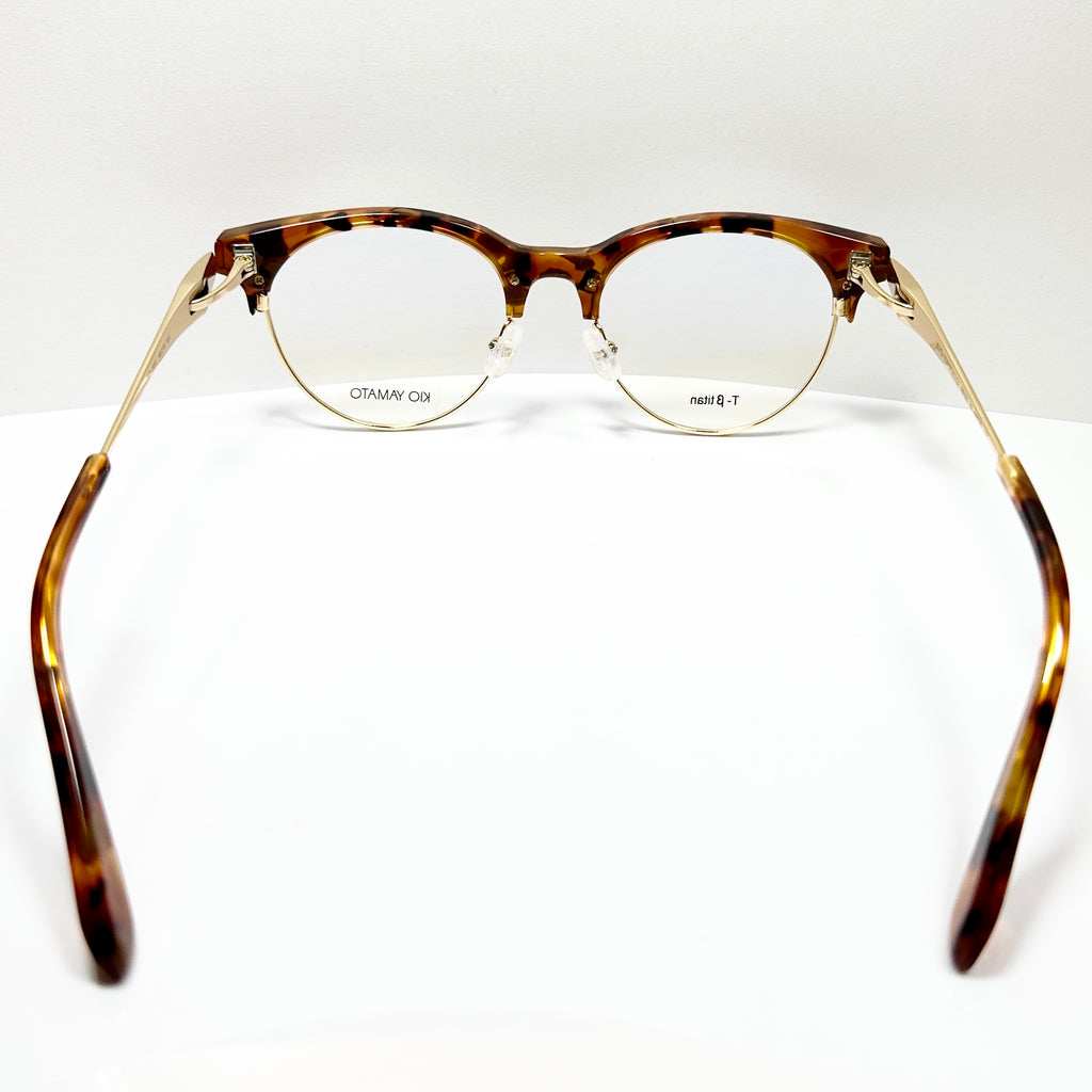 KIO YAMATO KP-199U col.03 Eyeglasses Frames in Tortoise/Gold  Authentic New