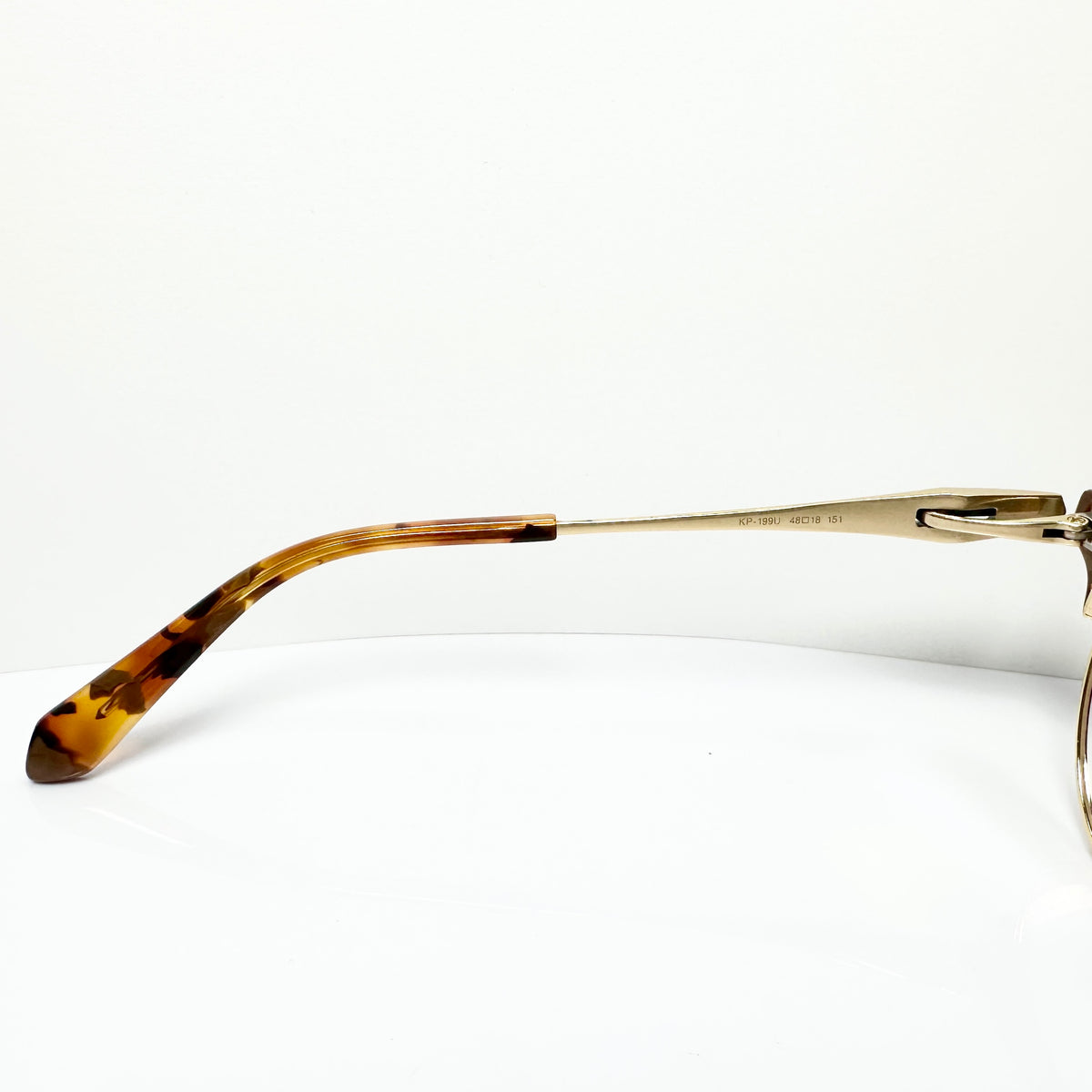 KIO YAMATO KP-199U col.03 Eyeglasses Frames in Tortoise/Gold  Authentic New