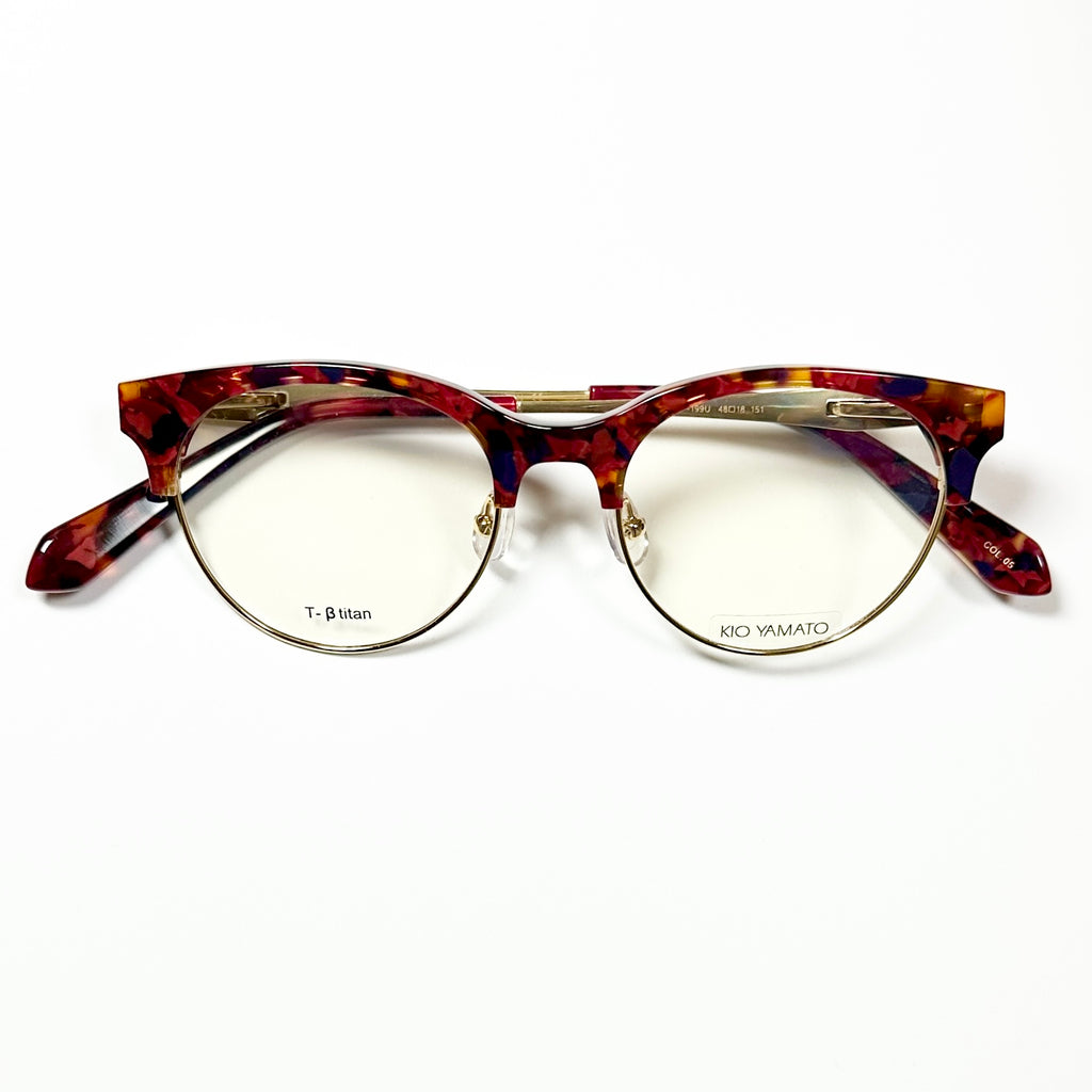 KIO YAMATO KP-199U col.05 Eyeglasses Frames in Multicolor -  Authentic New