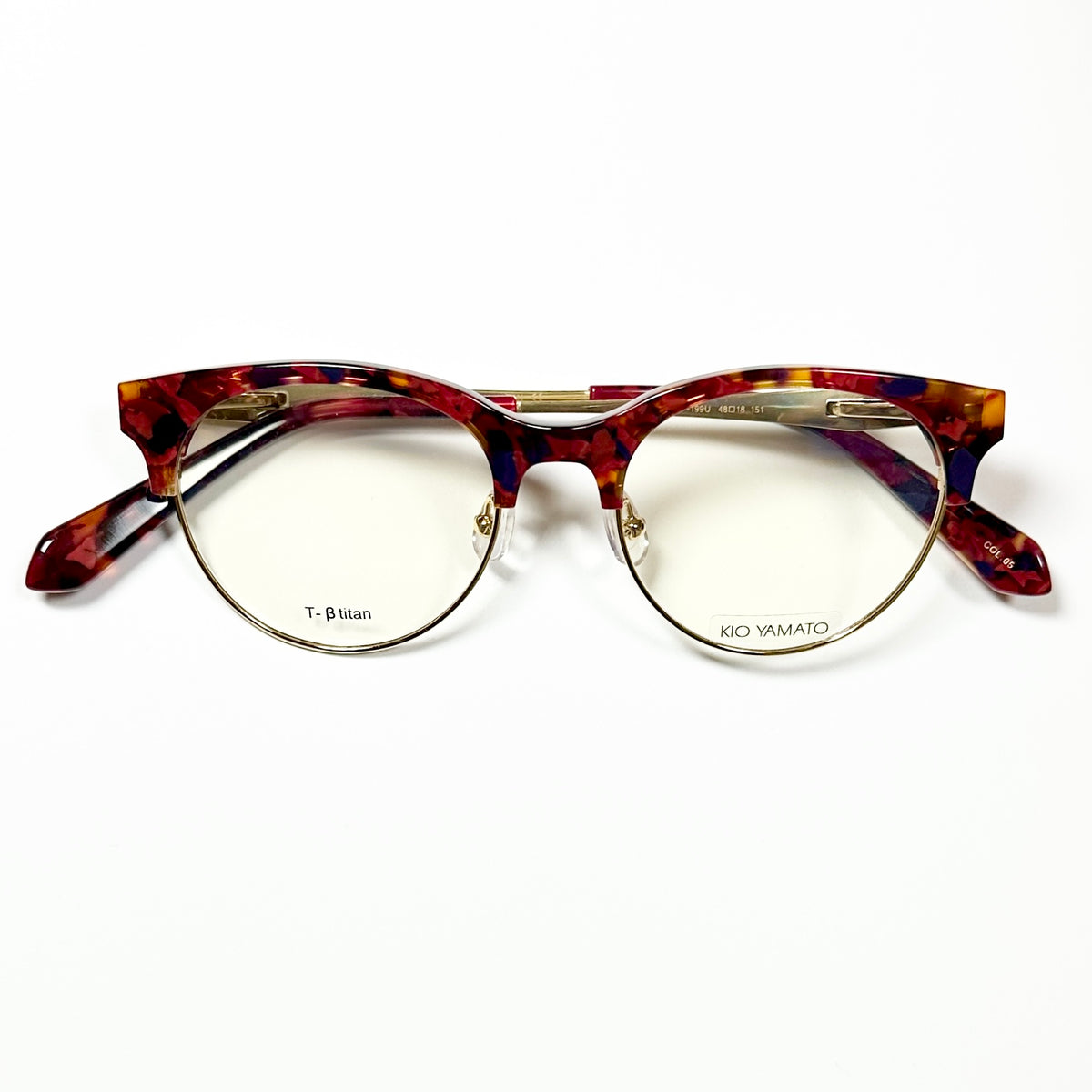 KIO YAMATO KP-199U col.05 Eyeglasses Frames in Multicolor -  Authentic New