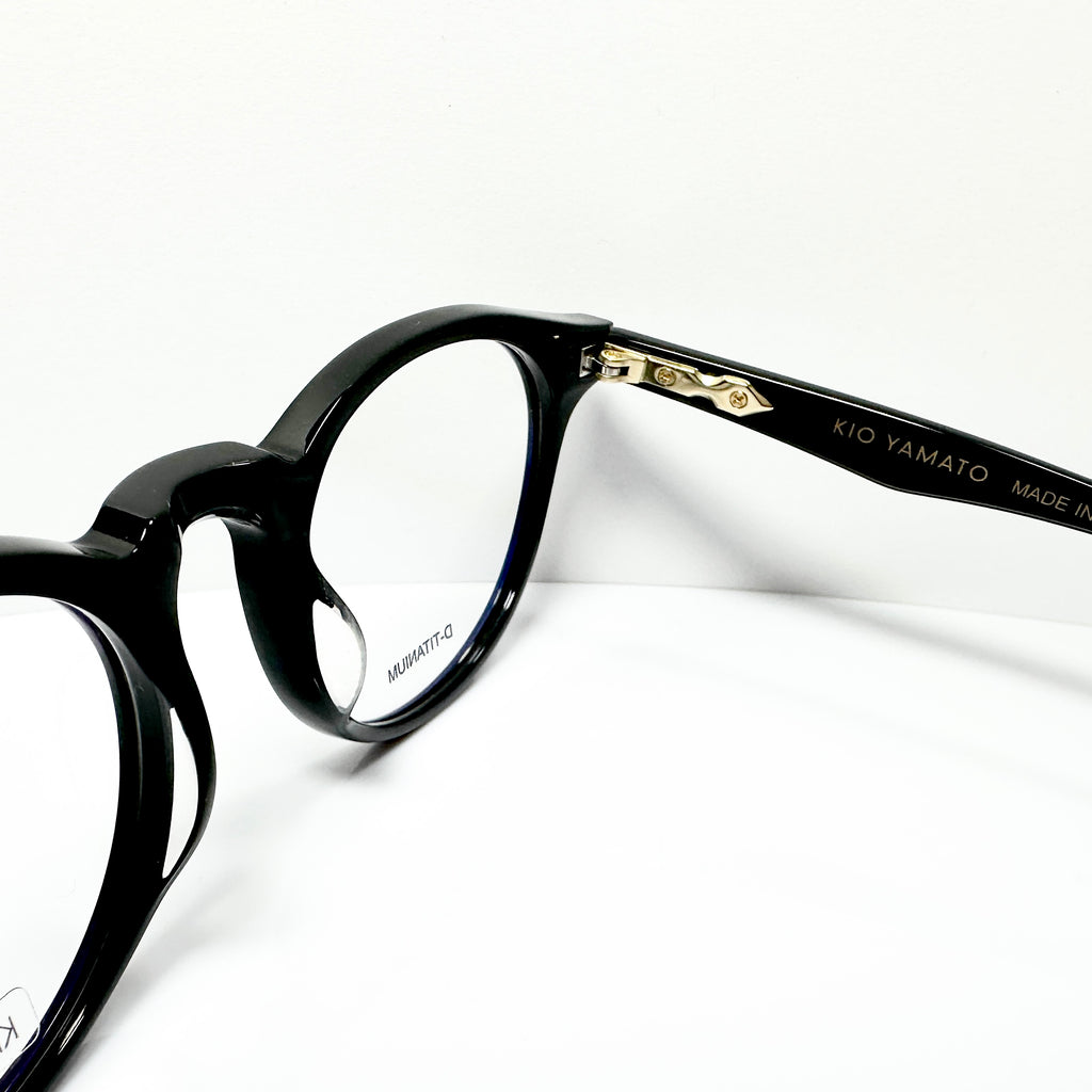 KIO YAMATO KP-192 01 Eyeglasses Frames in Black - Authentic New
