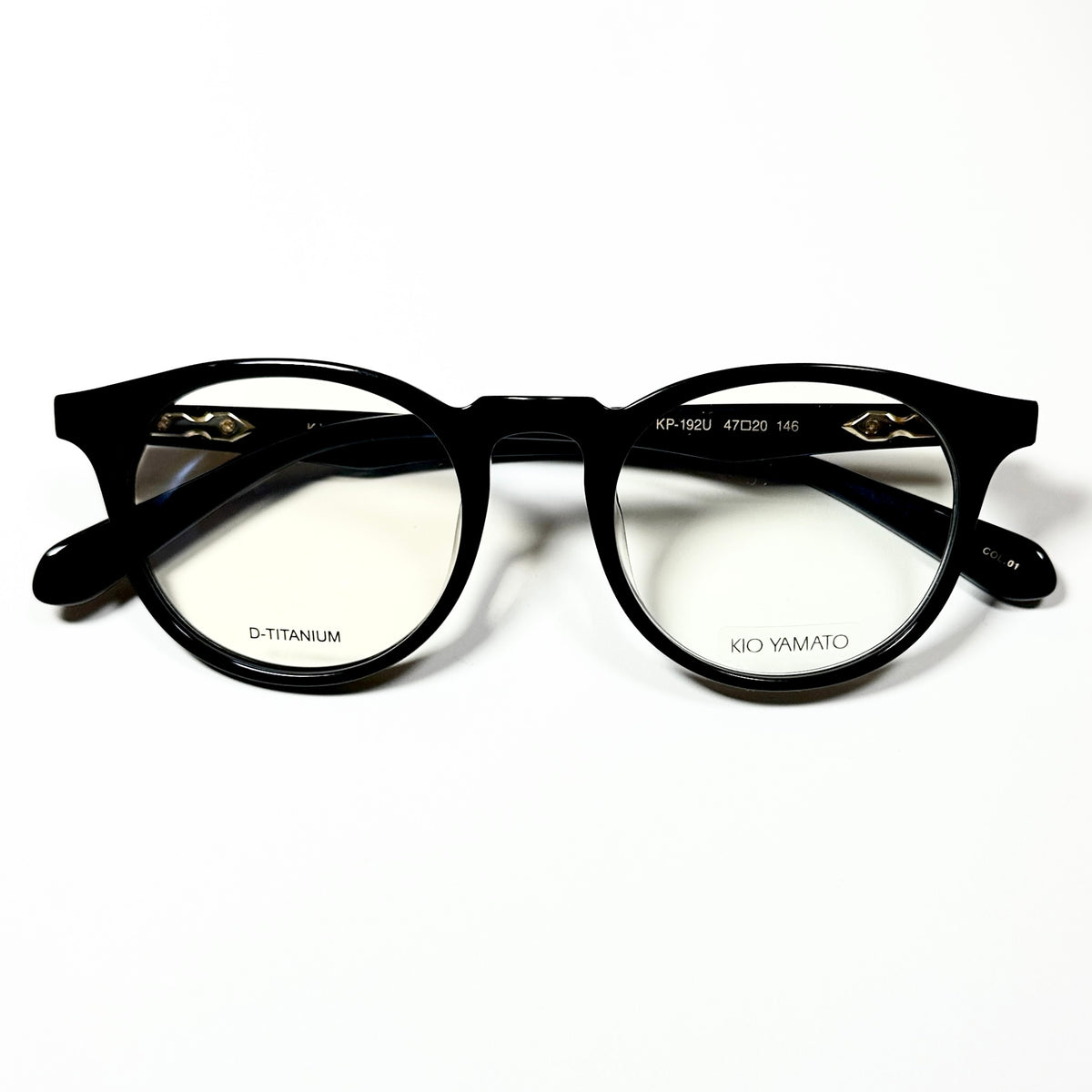 KIO YAMATO KP-192 01 Eyeglasses Frames in Black - Authentic New