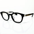 KIO YAMATO KP-136U col.01 Eyeglasses Frames in Black/Silver - Authentic New