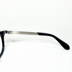 KIO YAMATO KP-136U col.01 Eyeglasses Frames in Black/Silver - Authentic New