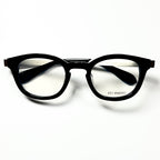 KIO YAMATO KP-136U col.01 Eyeglasses Frames in Black/Silver - Authentic New