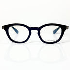KIO YAMATO KP-136U col.01 Eyeglasses Frames in Black/Silver - Authentic New