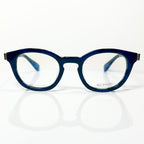 KIO YAMATO KP-136U col.03 Eyeglasses Frames in Dark Blue/Silver - Authentic New