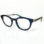 KIO YAMATO KP-136U col.03 Eyeglasses Frames in Dark Blue/Silver - Authentic New