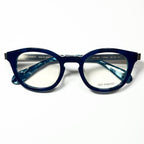 KIO YAMATO KP-136U col.03 Eyeglasses Frames in Dark Blue/Silver - Authentic New
