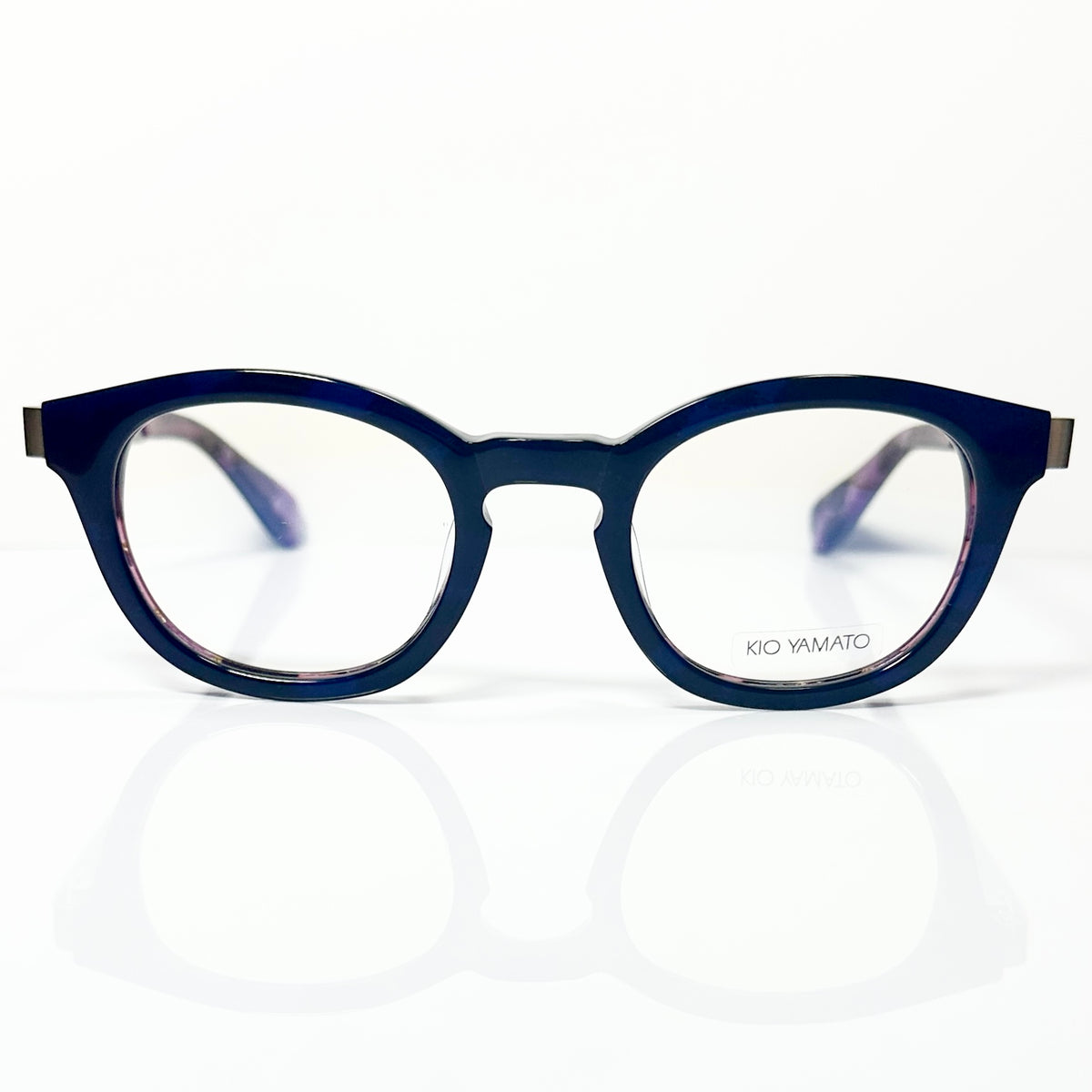 KIO YAMATO KP-136U col.04 Eyeglasses Frames in Purple/Silver - Authentic New