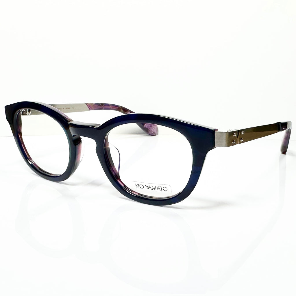KIO YAMATO KP-136U col.04 Eyeglasses Frames in Purple/Silver - Authentic New