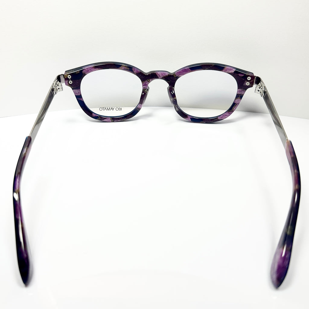 KIO YAMATO KP-136U col.04 Eyeglasses Frames in Purple/Silver - Authentic New