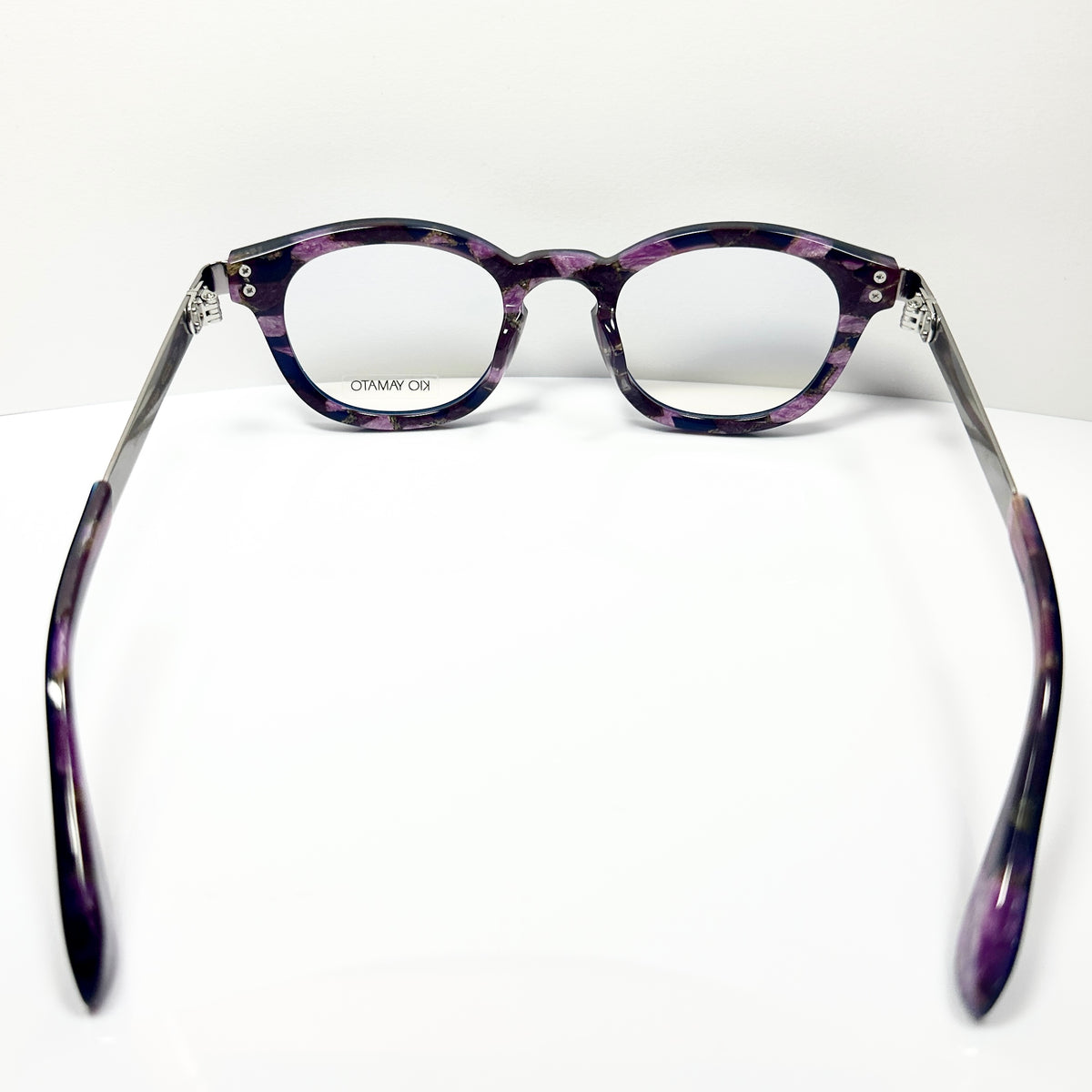KIO YAMATO KP-136U col.04 Eyeglasses Frames in Purple/Silver - Authentic New