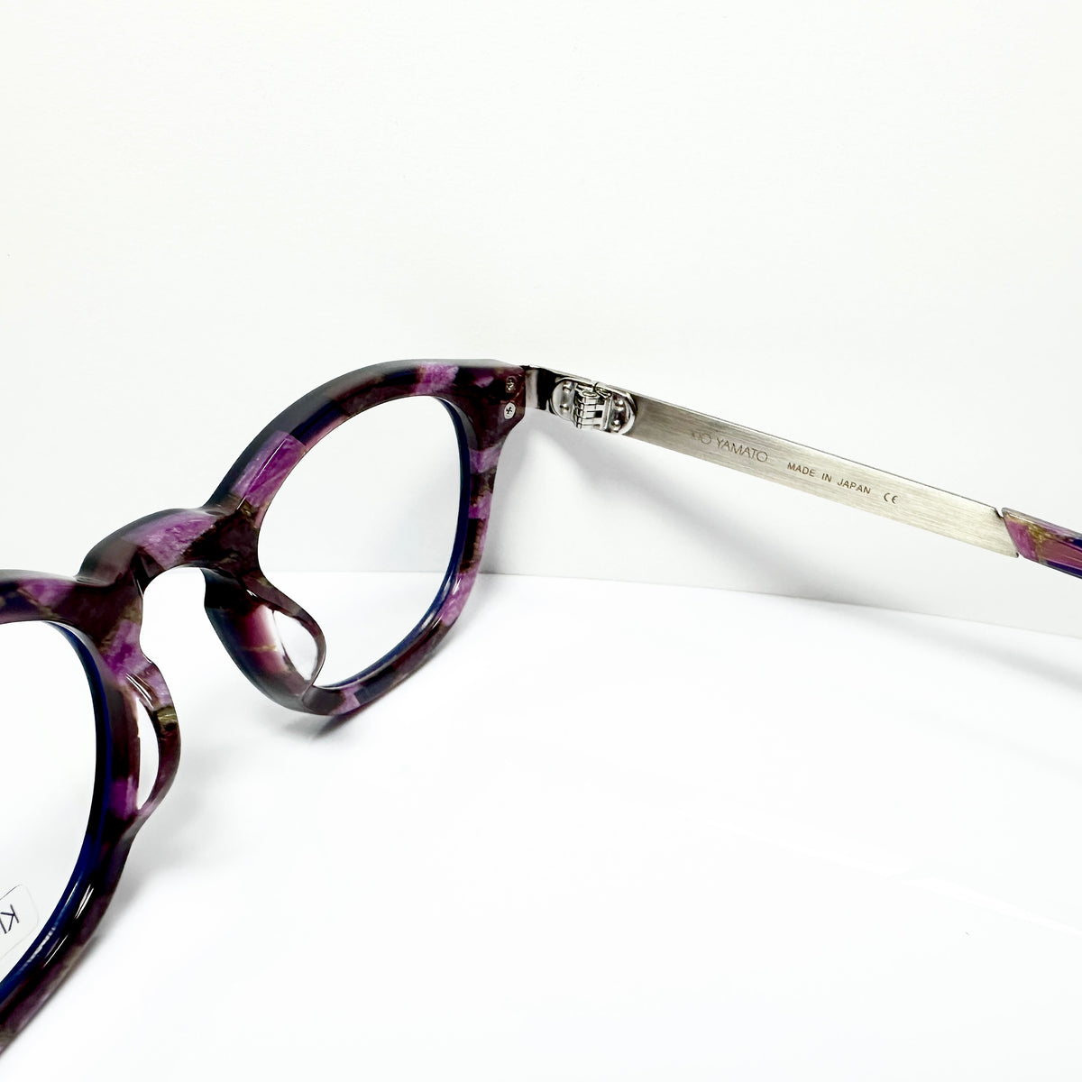 KIO YAMATO KP-136U col.04 Eyeglasses Frames in Purple/Silver - Authentic New