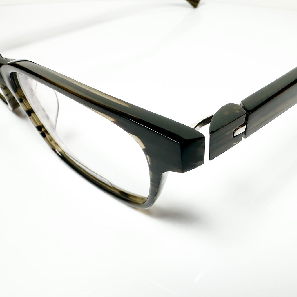 KIO YAMATO KP-123 col.02 Men's Eyeglasses Frames Black/Grey - Authentic New