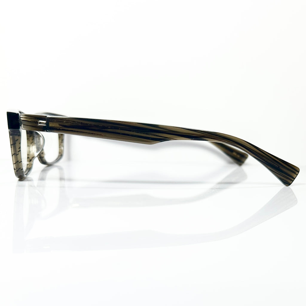 KIO YAMATO KP-123 col.02 Men's Eyeglasses Frames Black/Grey - Authentic New