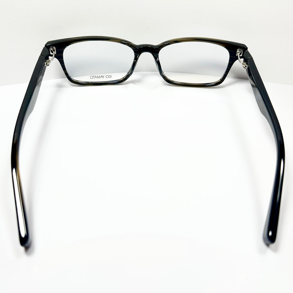 KIO YAMATO KP-123 col.02 Men's Eyeglasses Frames Black/Grey - Authentic New